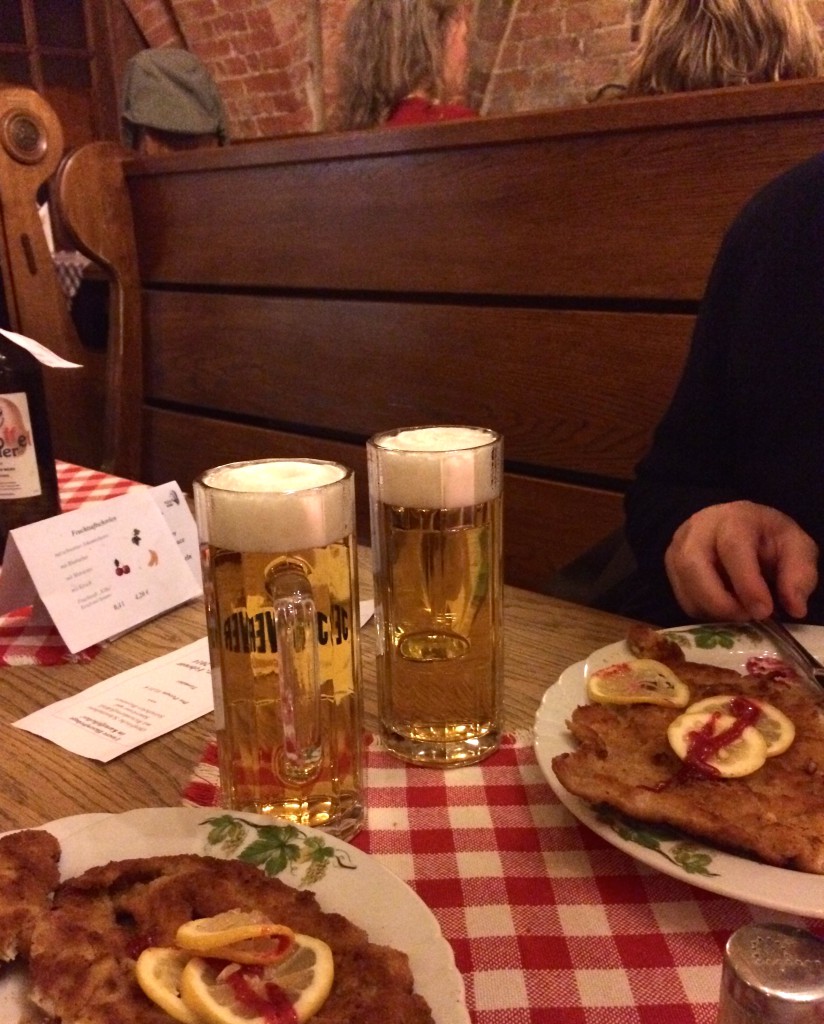 Schnitzel och öl