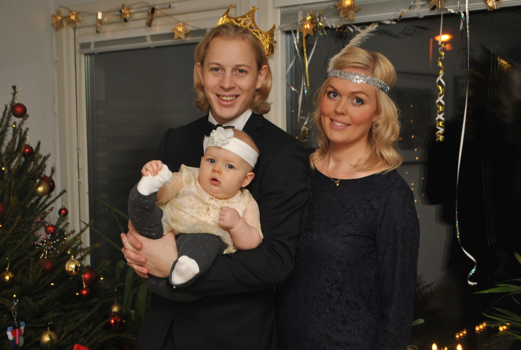 Nyår 2015 Krille, jag och Linnea